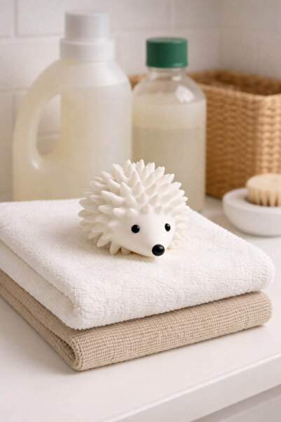 Anadolu Saray 1 Piece White Hedgehog Drying Ball – Natural Softener & Drying ...