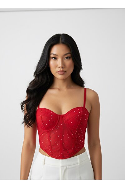 QUEENELA Jewelled bustier