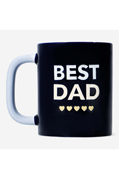 Flying Tiger Copenhagen Siyah "Best Dad" Yazılı Kupa 170 ml