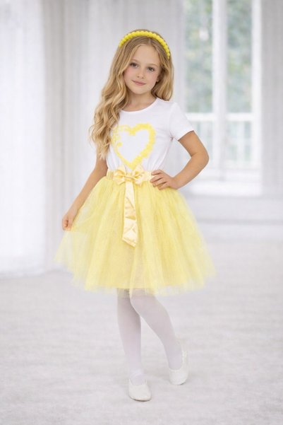 SEVİL GÖSTERİ & OKUL KIYAFETLERİ 23 April Show Outfit Girls' Skirt T-Shirt Se...
