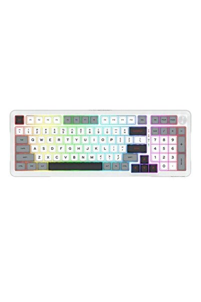 REDRAGON Mechanical Keyboard Bragi Pro RGB Tri-Mode BT/2.4G/USB-C Linear US W...