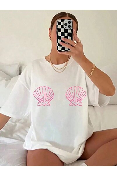 Flaubert -Women's Printed Saudi Short-Sleeved Oversized T-Shirt Cotton Lu 7