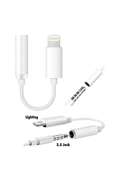 iPhone Uyumlu Lightning 3.5mm Jack Kulaklık Çevirici