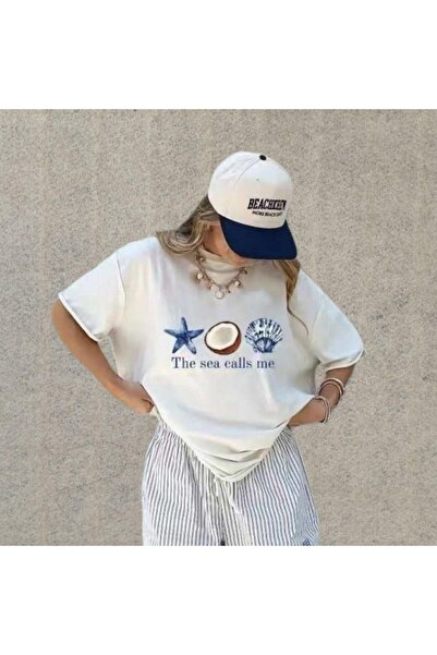 Flaubert -Women's Printed Saudi Short-Sleeved Oversized T-Shirt Cotton Lu 7