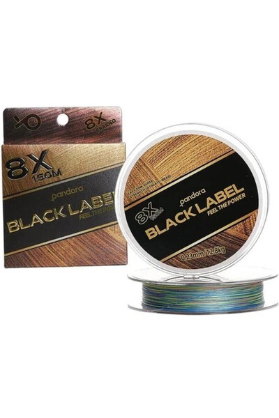 PANDORA BALIKÇILIK Pandora Black Label 8X İp Misina 0.10 mm 150 Mt Multi Color