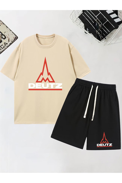 Rayan & Hoor Style Dutz Printed shorts t-shirt tracksuit set