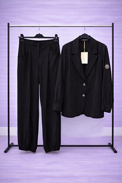 Ceremony Siyah Blazer Ceket Pantolon İkili Takım