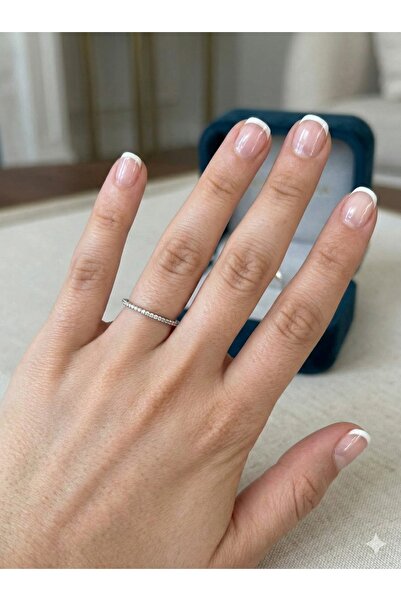 ESRADA 3S Minimalist Pırlanta Işıltısı: Tam Tur İnce Alyans