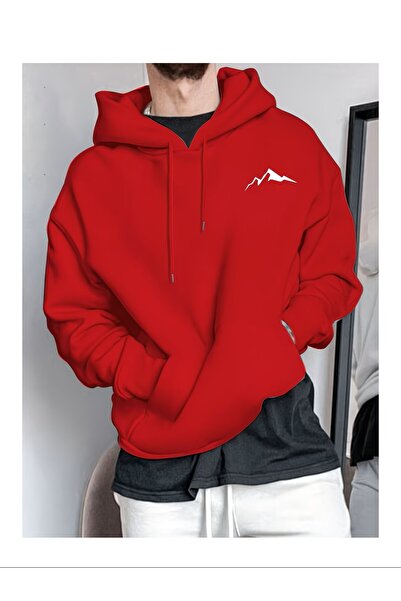 FATOOM STILE Printed Hooded Sweatshirt Unisex