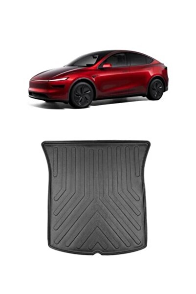 Black Gold Tesla Model Y Juniper 3D TPE Bagaj Havuzu - Yüksek Kenar , Su Geçi...
