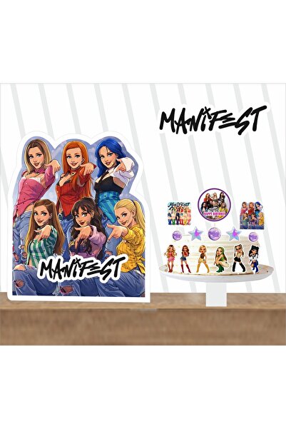 SİYAH PARTİ EVİ Manifest Kızları Doğum Günü Parti Seti