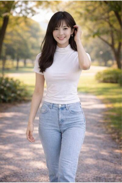 THEBEK بلوفر نسائي بياقة مدورة وأكمام قصيرة عالي الجودة