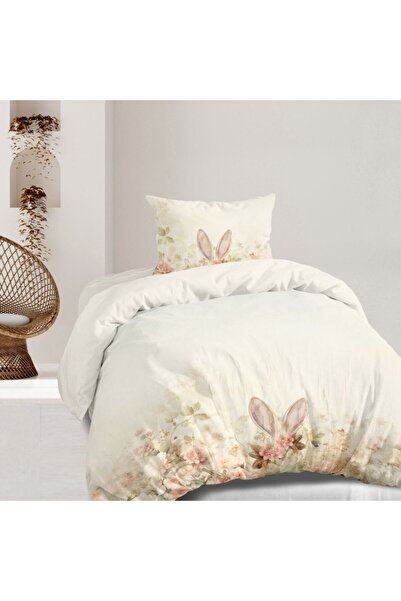 Lenjerii Deosebite 100% Cotton bed linen for 1 person, Elon pastel floral and...