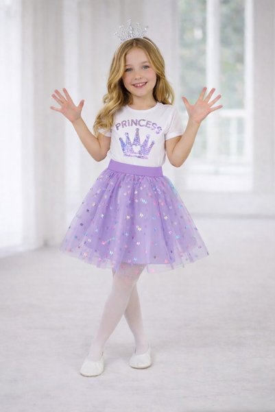 SEVİL GÖSTERİ & OKUL KIYAFETLERİ 23 April Show Outfit Girls' Skirt T-Shirt Se...
