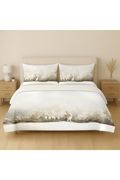 Lenjerii Deosebite 3D double bed linen 100% Cotton ranforce, Cleos with bunni...