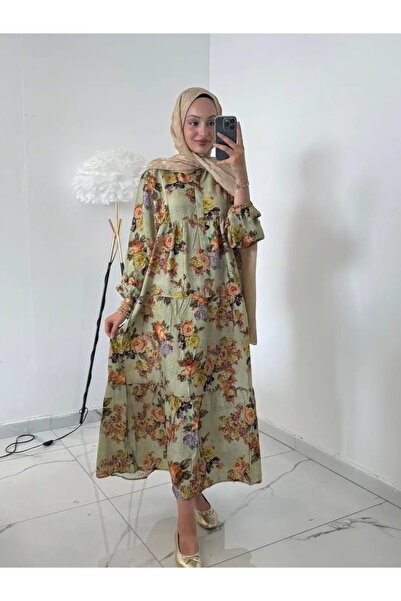 modabetce MANGO KUMAŞ KADIN ELBİSE