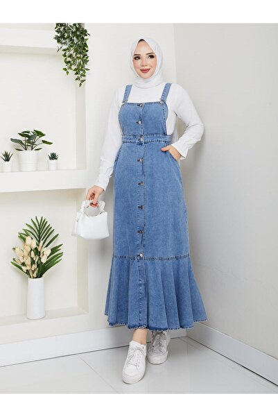 ELBİSHE Kadın Yazlık Askılı Jile Salopet