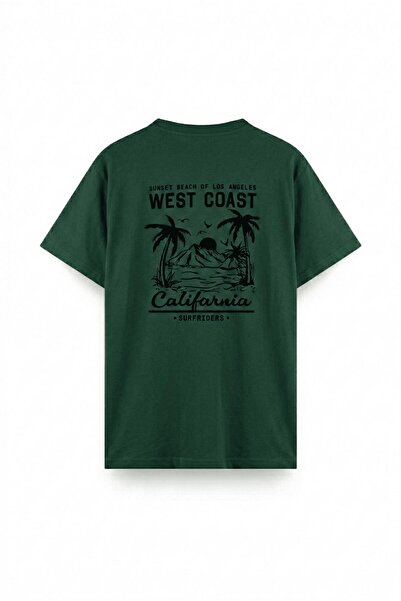 Oksit Zapadna obala Surferiders Kalifornija Štampano Muška unisex Oversize kr...