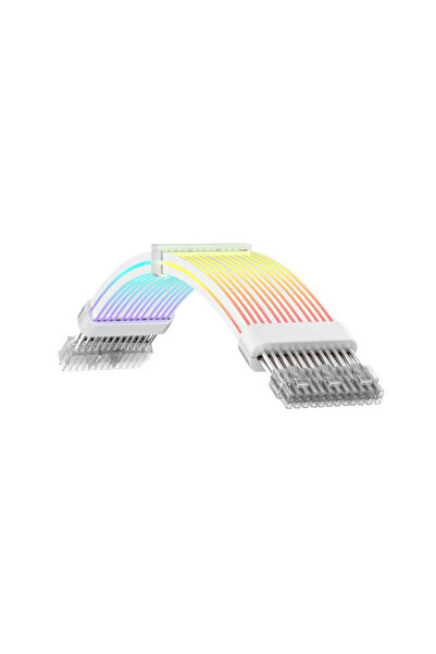 GAMEMAX Prelungitor cablu alimentare ACGMARGB3X8PVGAWH, 3x 8 pini, VGA, ARGB,...