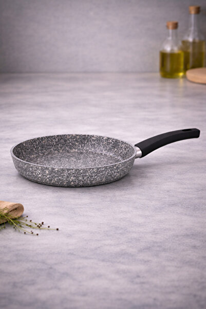 Rivorn مقلاة شافر دارك ستورم جراي 26 سم من الجرانيت المصبوب - مقلاة كبيرة الح...