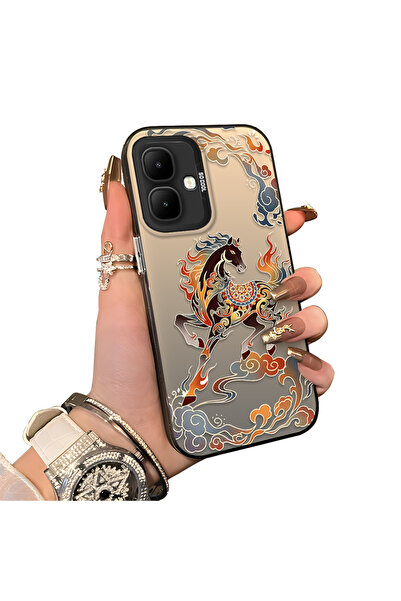 ucuc حافظة حماية للعدسات من السيليكون الصلب أكريليك متوافقة مع هاتف Infinix S...