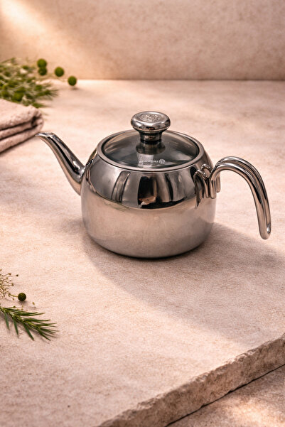 Rivorn إبريق شاي كوركماز دروبا سعة 1.3 لتر من الفولاذ المقاوم للصدأ - إبريق ش...