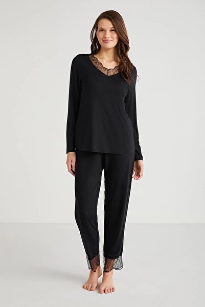 Penyemood Koyu Yeşil Yumuşak dokulu pijama takımı