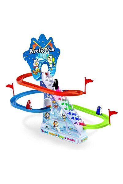 Rally مضمار سباق البطاريق يعمل بالبطارية مع أضواء وأصوات