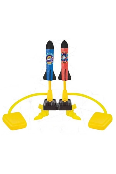 Avaleea Joc distractiv Lansator de rachete cu 2 pedale, 6 rachete incluse
