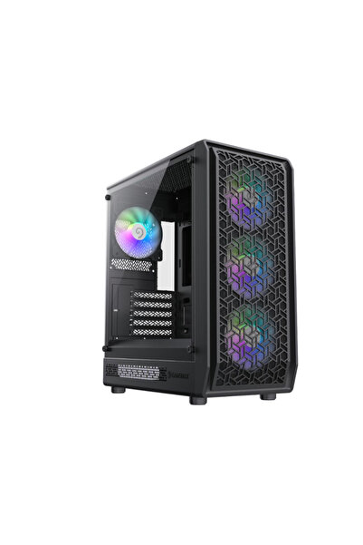 GAMEMAX Carcasa Forge Mesh, Mini Tower, fara sursa (Negru)