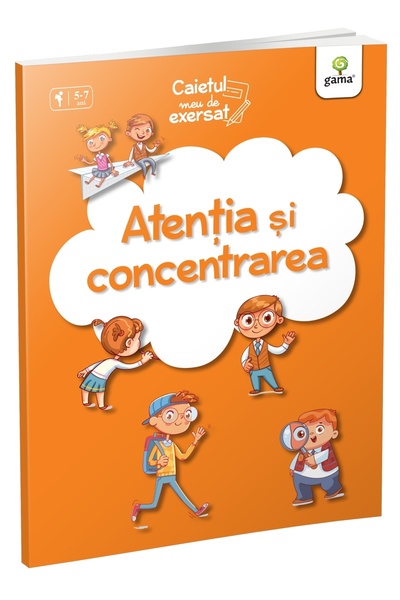 Tiki-Tan Carte educativa pentru copii, Caietul meu de exersat, Atentia si con...