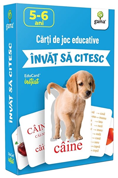 Tiki-Tan Cartonașe de joc educative pentru copii Învață să citești Editura Gama