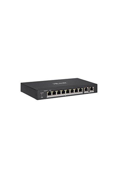Hikvision Switch PoE cu 8 porturi HiLook NS-0310P-60, 10/100 Mbps, 5.6 Gbps, ...