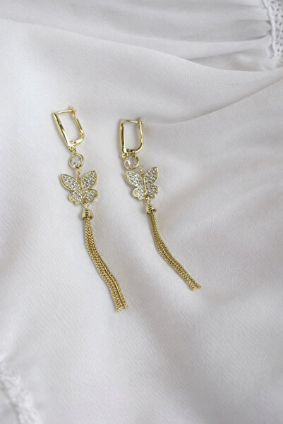 Inovius Елегантни обеци, позлатени медни - LMG27