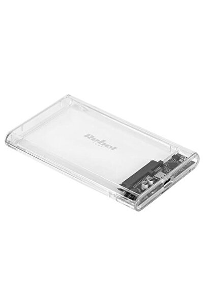Rebel Rack HDD KOM1201, USB-C 3.1, 2.5", Max 2TB (Transparent)