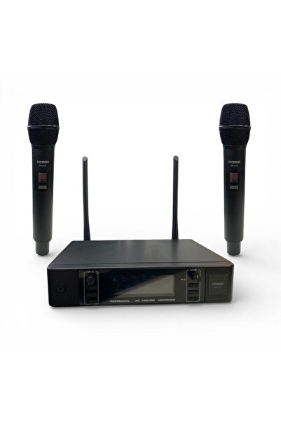 Rose RW-211EE 2 li EL+EL UHF Telsiz Mikrofon 2x100Kanallı