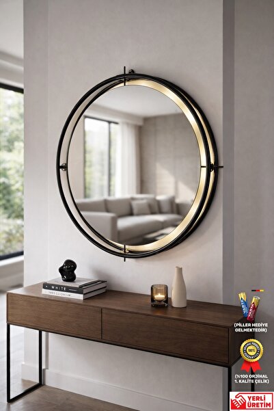 MetaQuartz Aksesuar Dual Mirror Exclusive Kablosuz LED'Lİ Ayna 50x50 - 60x60 ...