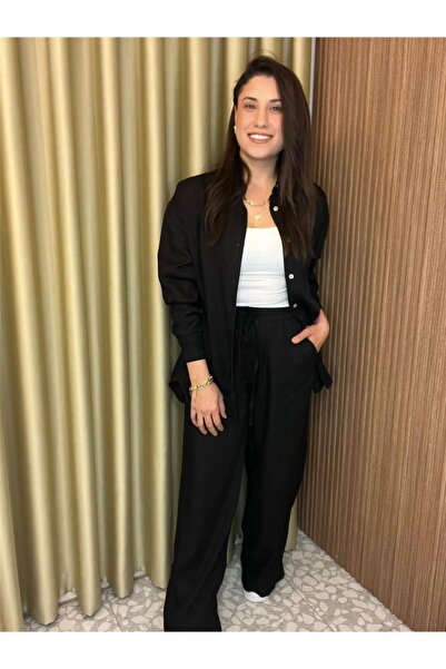 MU&ME BOUTİQUE Shirt with Denim Pockets