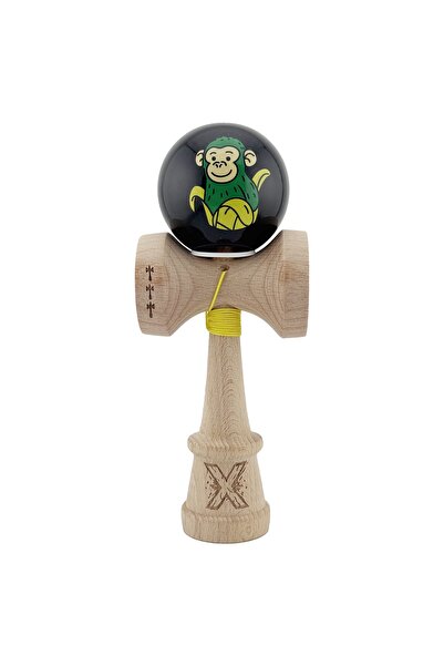 Avaleea Kendama X Original, Profesional, Maimuță Verde, Super Adeziv cu Cupe ...