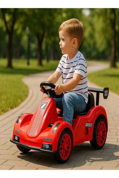 Rally سيارة سباق كهربائية للأطفال – تصميم بأربع عجلات مع جهاز تحكم عن بعد وبط...