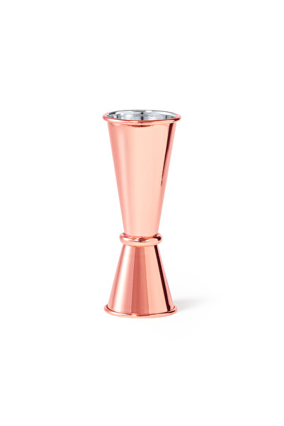 OEM Jigger Bar Copper Plated (Rose Gold), 25/50 ml, Stainless Steel, Double M...