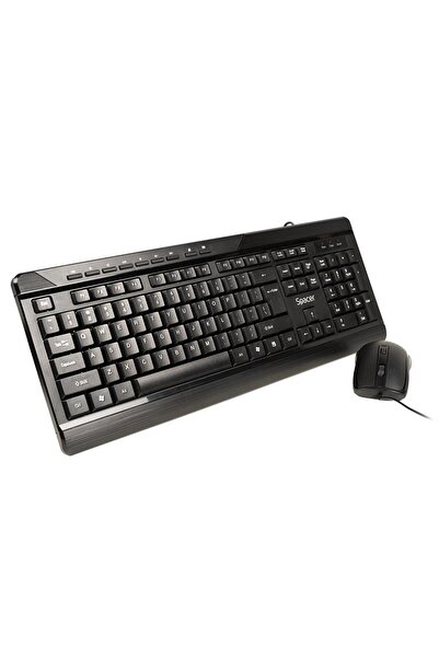 Spacer Keyboard kit SPOK-WD-02, Wired, USB + mouse (Black)