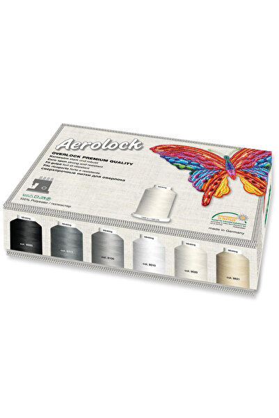 Madeira Set 24 papiote ata de surfilat Aerolock No.125 9118B