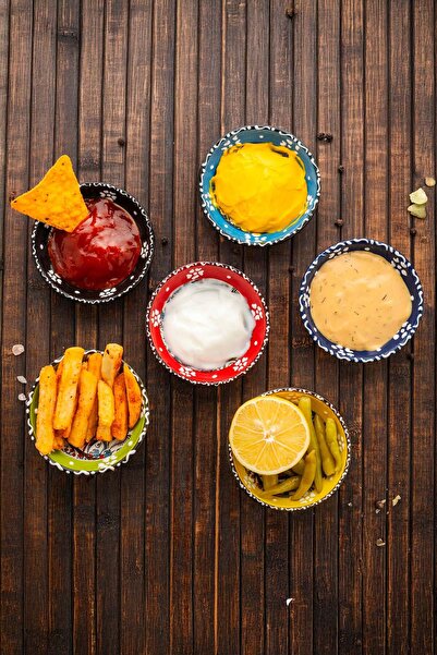 EvaniLife 6lı Sunumluk Mini Kase Kahvaltılık Şekerlik Reçellik Sosluk Çerezli...