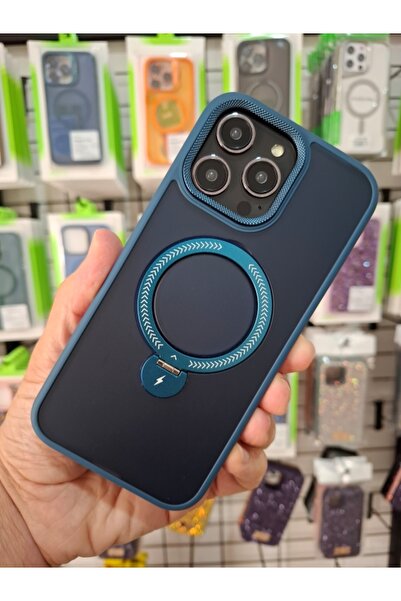 EPRO iPhone 16 Pro Max 360 Derece Dönen Standlı Kamera Lens Korumalı MagSafe ...