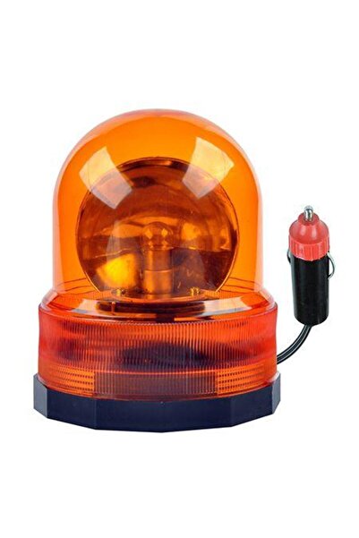 Kemot Въртяща се сигнална лампа със светлинен сигнал URZ0071 (оранжева)