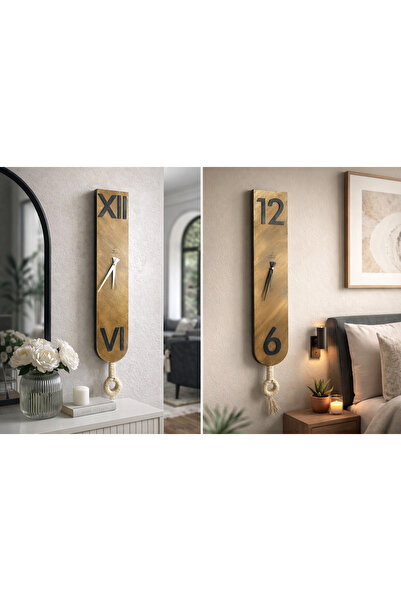 MENTORA AHŞAP DEKORAFİT DUVAR SAATİ