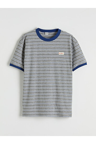 LC Waikiki RMZ GİYİM FARKIŞİLLERİNE ZERO Tricou cu dungi Roba Collar pentru b...