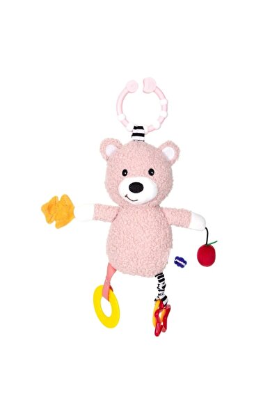 Noriel Minibo Baby ToyTeddy Bear Teething RattlePink