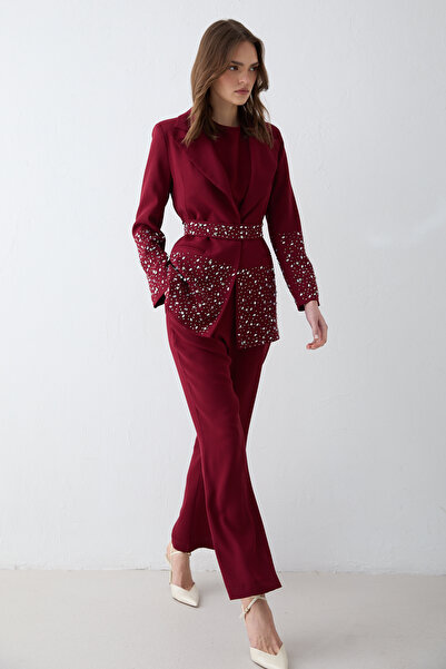 Melike Tatar Stone-Embellished Jacket Set 32-2667